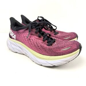 Hoka One One Clifton 8 Womens Size 6 Pink Athletic Running Shoes Sneakers Run